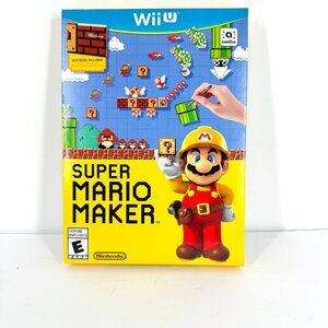 Nintendo Wii U Super Mario Maker Game Case Disc Idea Book 2015